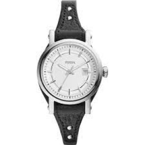 Watch strap Fossil ES3948 Leather Black 14mm